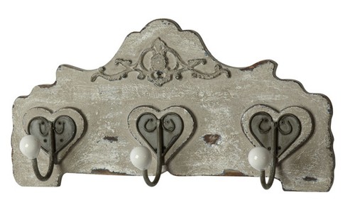 Garderobe hakenleiste shabby - hakenleiste,