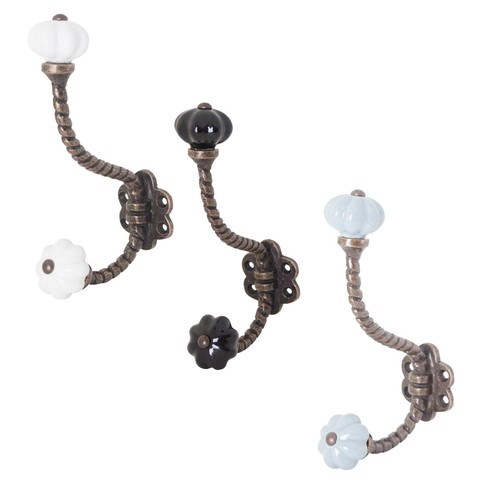 Garderobe haken shabby keramik - shabby,